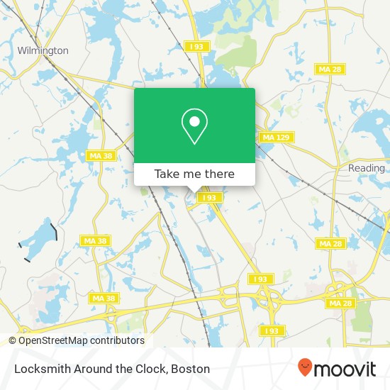 Mapa de Locksmith Around the Clock