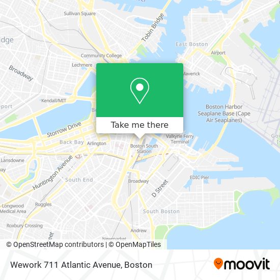 Mapa de Wework 711 Atlantic Avenue