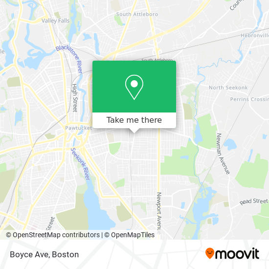 Mapa de Boyce Ave