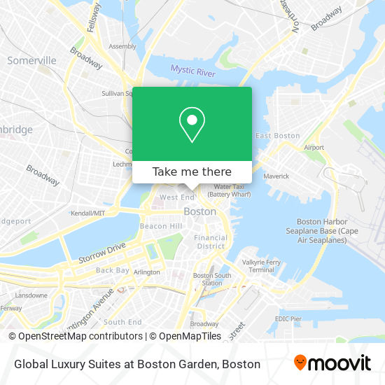 Global Luxury Suites at Boston Garden map