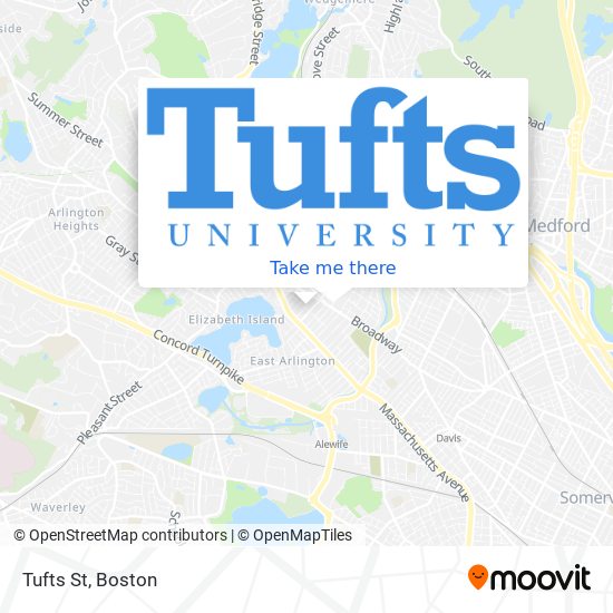 Mapa de Tufts St