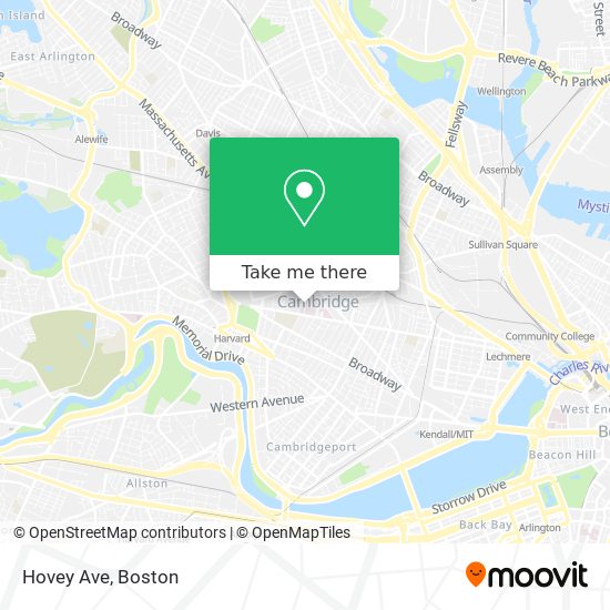 Mapa de Hovey Ave