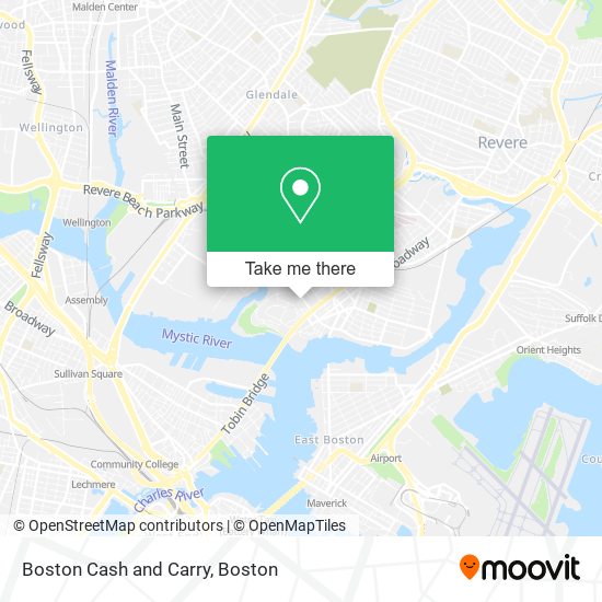 Mapa de Boston Cash and Carry