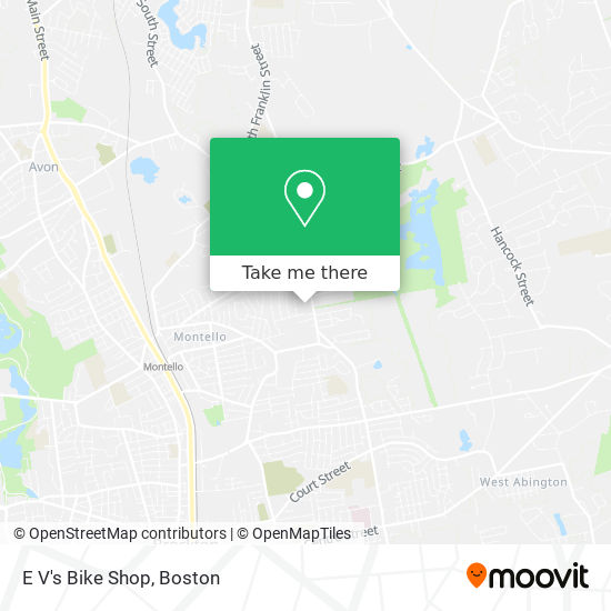 E V's Bike Shop map
