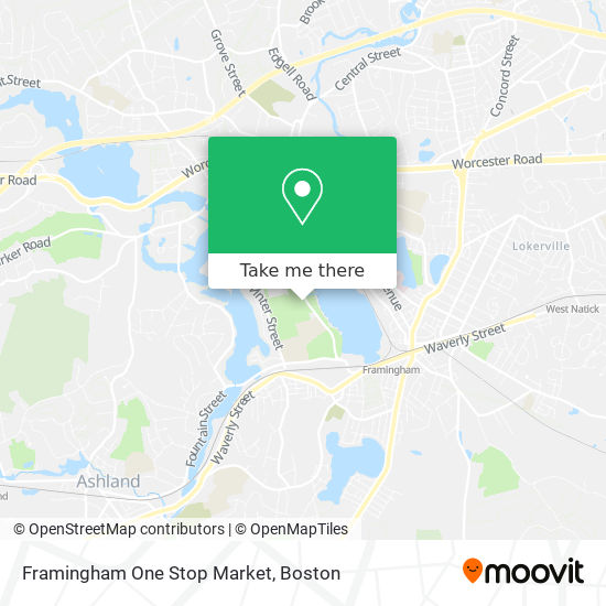 Mapa de Framingham One Stop Market