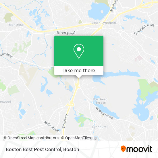 Boston Best Pest Control map