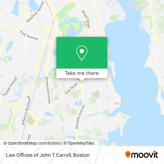 Law Offices of John T Carroll map