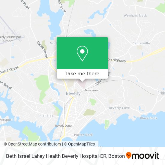 Mapa de Beth Israel Lahey Health Beverly Hospital-ER