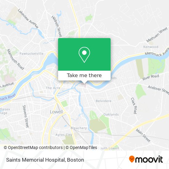Saints Memorial Hospital map
