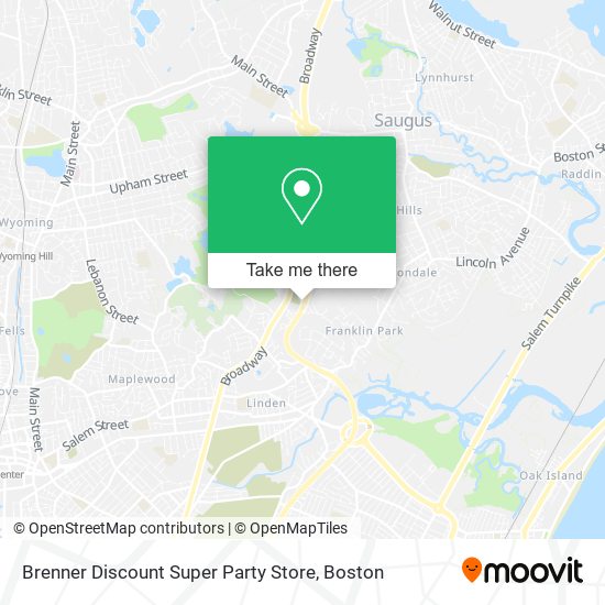 Brenner Discount Super Party Store map