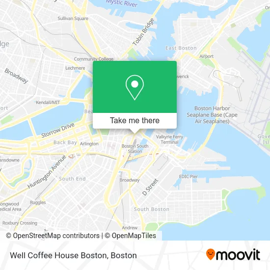 Well Coffee House Boston map