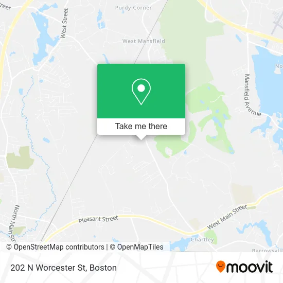 202 N Worcester St map