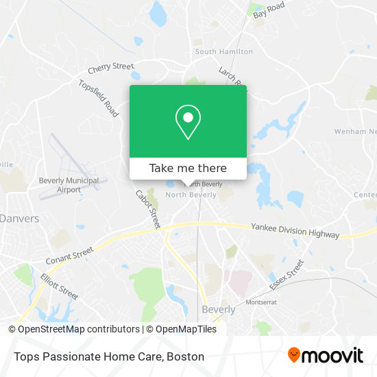 Mapa de Tops Passionate Home Care