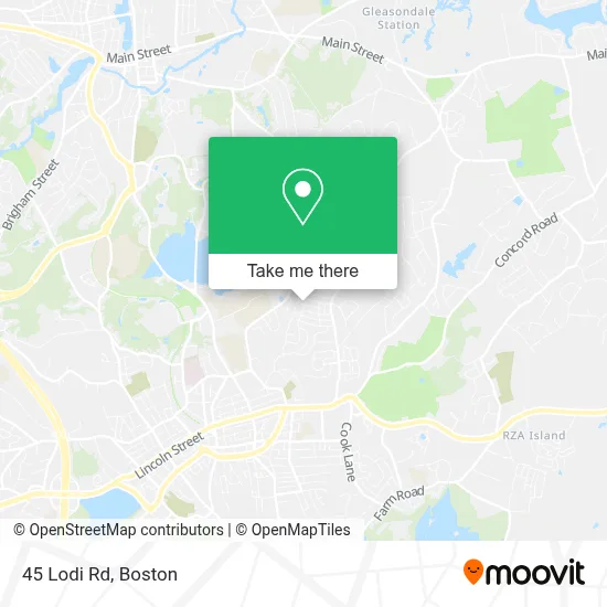 45 Lodi Rd map