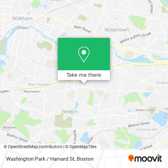 Washington Park / Harvard St map