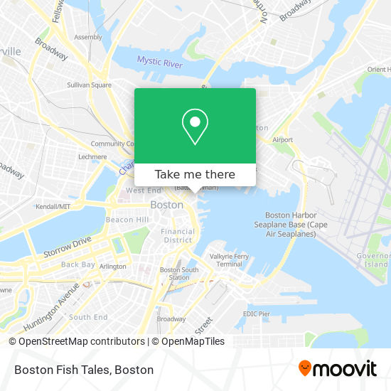 Mapa de Boston Fish Tales