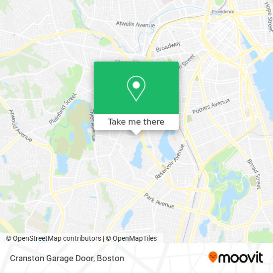 Mapa de Cranston Garage Door