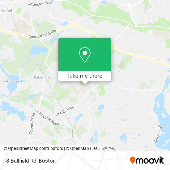 Mapa de 8 Ballfield Rd
