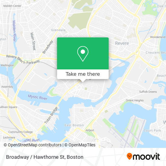 Broadway / Hawthorne St map