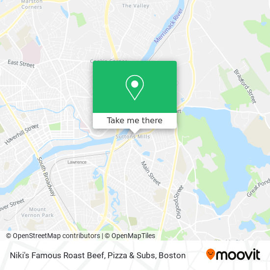 Mapa de Niki's Famous Roast Beef, Pizza & Subs