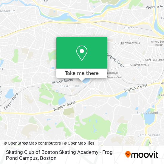 Mapa de Skating Club of Boston Skating Academy - Frog Pond Campus