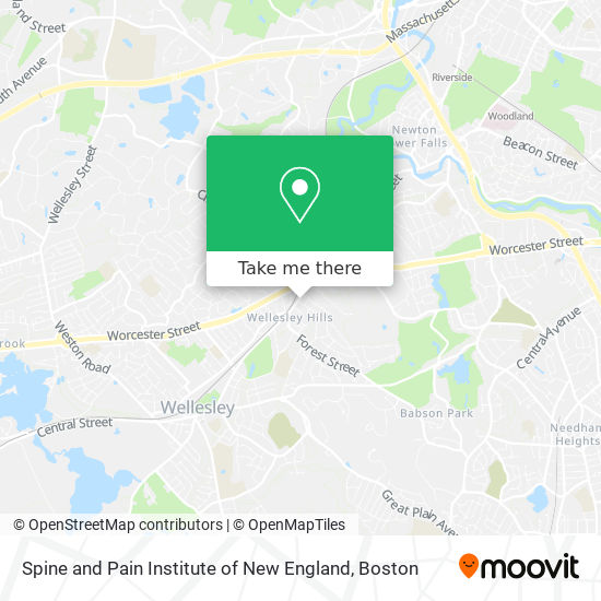 Mapa de Spine and Pain Institute of New England
