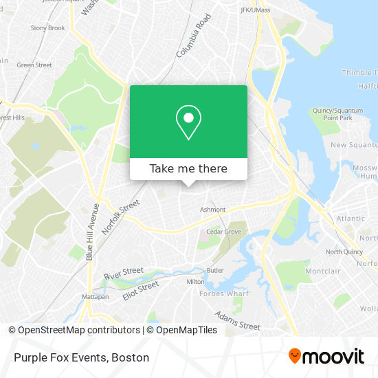 Purple Fox Events map