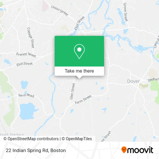 22 Indian Spring Rd map