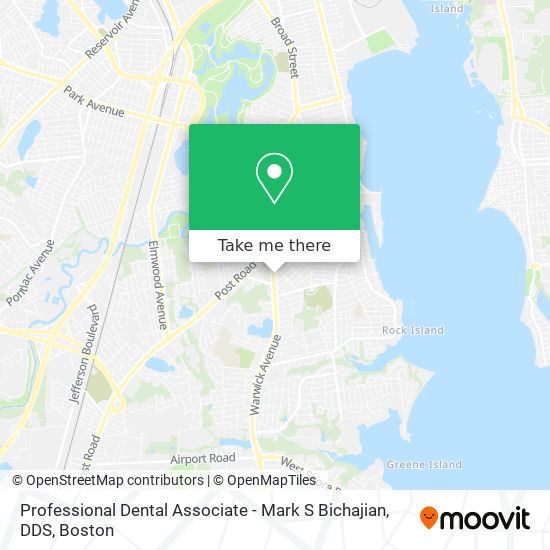 Professional Dental Associate - Mark S Bichajian, DDS map