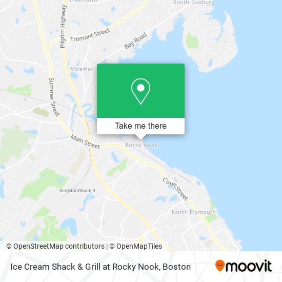 Ice Cream Shack & Grill at Rocky Nook map