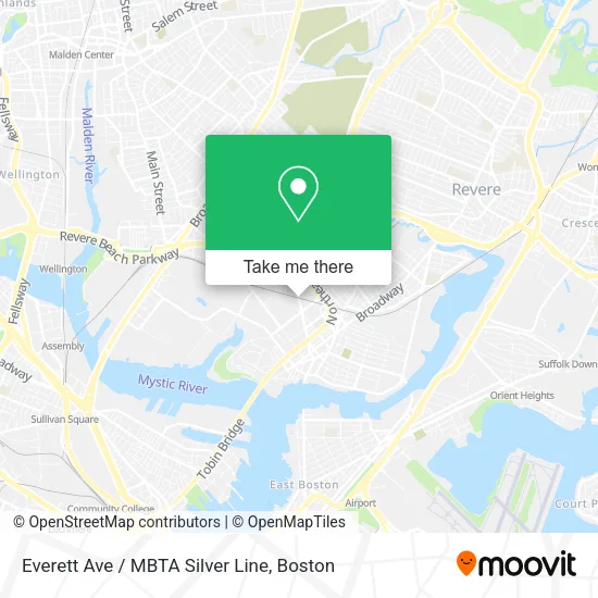 Mapa de Everett Ave / MBTA Silver Line