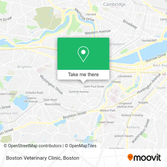 Boston Veterinary Clinic map