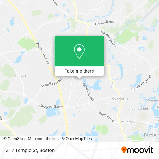 317 Temple St map