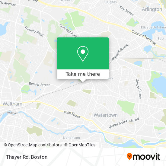 Mapa de Thayer Rd