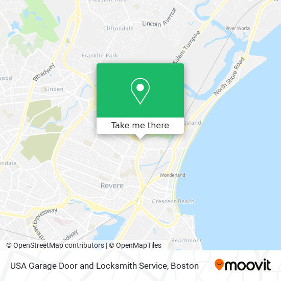 Mapa de USA Garage Door and Locksmith Service