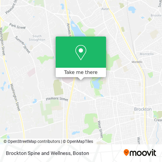 Brockton Spine and Wellness map