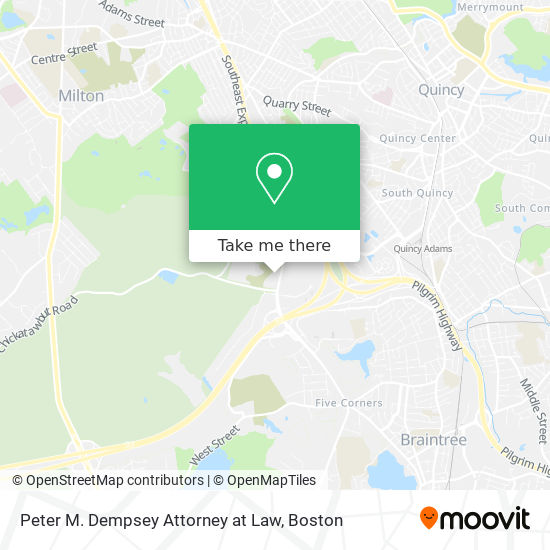 Peter M. Dempsey Attorney at Law map