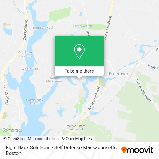 Fight Back Solutions - Self Defense Massachusetts map