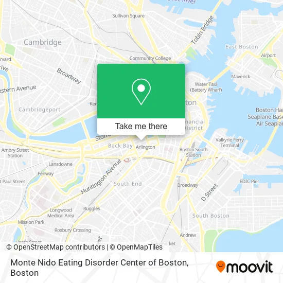 Monte Nido Eating Disorder Center of Boston map