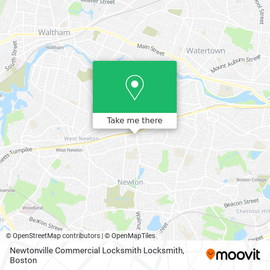 Mapa de Newtonville Commercial Locksmith Locksmith