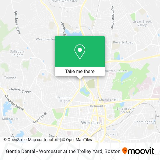 Mapa de Gentle Dental - Worcester at the Trolley Yard