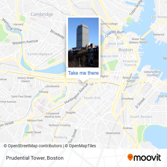 Mapa de Prudential Tower