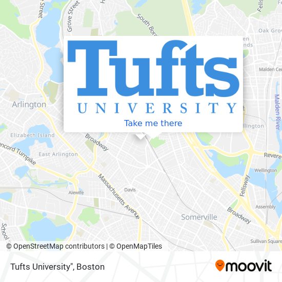 Mapa de Tufts University"