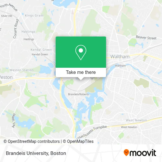 Brandeis University map