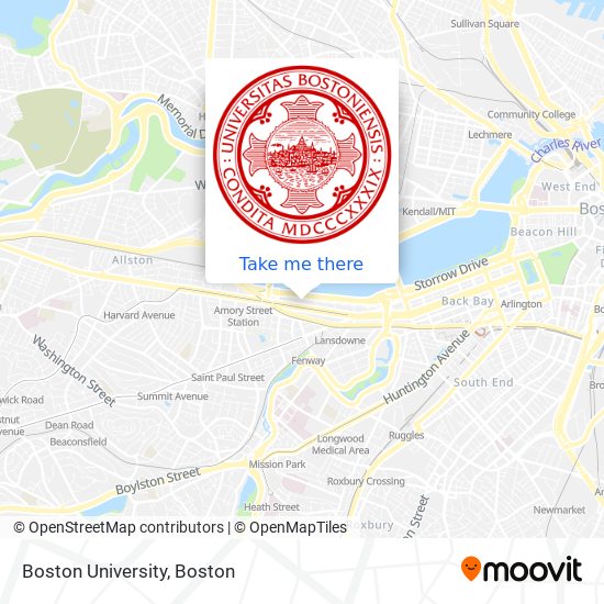 Mapa de Boston University