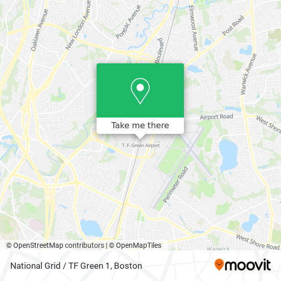 National Grid / TF Green 1 map