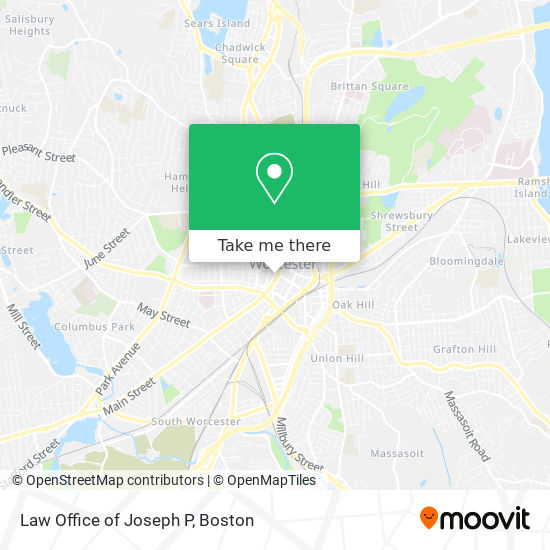 Mapa de Law Office of Joseph P