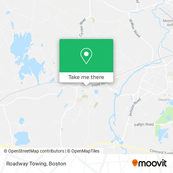 Mapa de Roadway Towing