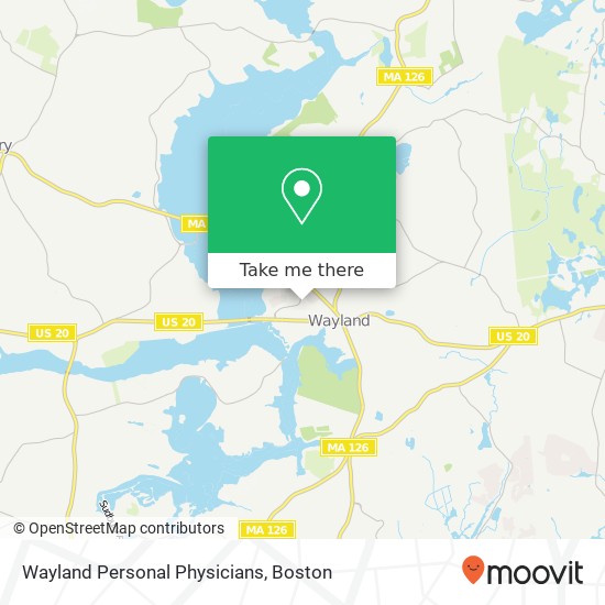Wayland Personal Physicians map