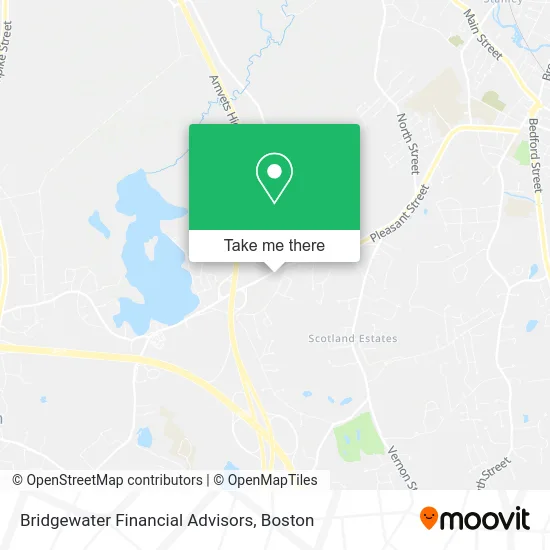 Bridgewater Financial Advisors map